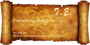 Tarnóczy Evelin névjegykártya